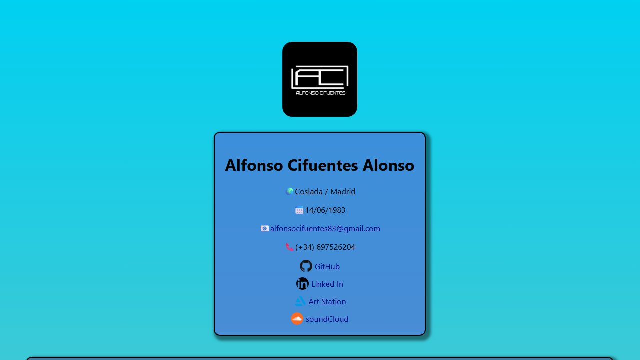 Screenshot de My CV